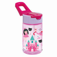 Herevin Patterned Flask with Straw - Princess 430ml