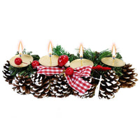 Christmas Candle Holder 25 x 11.5 cm.