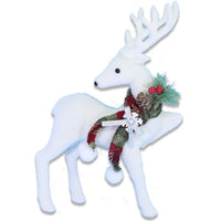 Christmas Foam Standing Gazelle With Red Scarf.