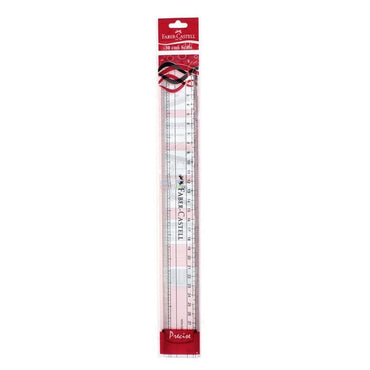 Faber Castell Plastic Ruler 30 cm / 12207 - Karout Online -Karout Online Shopping In lebanon - Karout Express Delivery