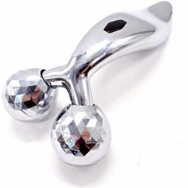 3D Roller Face Massager Face Body Roller Massager Y-Shape Platinum - Karout Online -Karout Online Shopping In lebanon - Karout Express Delivery
