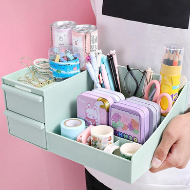 Creative Multi-function Penholder Desktop Debris Cute case Box Desk Desk Storage Drawer