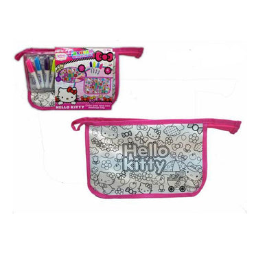 DIY PINK HELLO KITTY CAT BAG (4 COLOR CAN WASH WATER PEN).