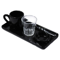 Yakut 3-Piece Luxury Coffee Cup with Serving Plate - Karout Online -Karout Online Shopping In lebanon - Karout Express Delivery
