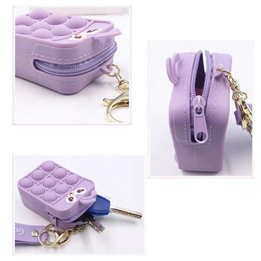 Small Pop It fidgets Keychain Bag with Faces PO-03 / TS-13 - Karout Online -Karout Online Shopping In lebanon - Karout Express Delivery