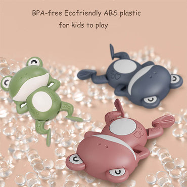 Baby Bath Toys Cute Swimming Floating Frog Animal clock machine For Boys and Girls /2320854940009
