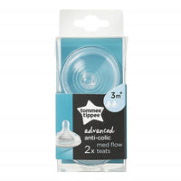 Tommee Tippee – Advanced Anti-Colic Medium Flow Teat ( 2Pcs) - Karout Online -Karout Online Shopping In lebanon - Karout Express Delivery