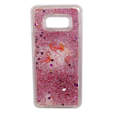 Phone Cover For Samsung Note 8 (Flamingo Glittered Water) / AE-26 - Karout Online -Karout Online Shopping In lebanon - Karout Express Delivery