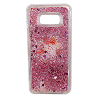 Phone Cover For Samsung Note 8 (Flamingo Glittered Water) / AE-26 - Karout Online -Karout Online Shopping In lebanon - Karout Express Delivery