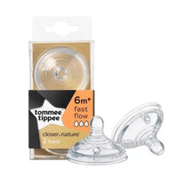 Tommee Tippee – Fast Flow Teat 6m+ (2 Pcs) / 221247 - Karout Online -Karout Online Shopping In lebanon - Karout Express Delivery