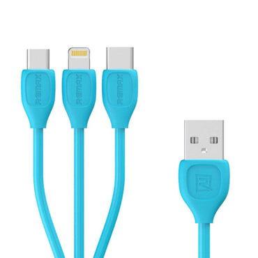 Remax Data Cable 3 in 1 Type c & Android & IOS / RC-050TH - Karout Online -Karout Online Shopping In lebanon - Karout Express Delivery