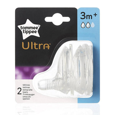 Tommee Tippee – Ultra Medium Flow Teat – 2 Pack - Karout Online -Karout Online Shopping In lebanon - Karout Express Delivery