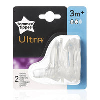 Tommee Tippee – Ultra Medium Flow Teat – 2 Pack - Karout Online -Karout Online Shopping In lebanon - Karout Express Delivery