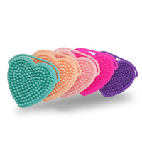 Heart Shape Silicone Double Sided Facial Cleansing Brush - Karout Online -Karout Online Shopping In lebanon - Karout Express Delivery