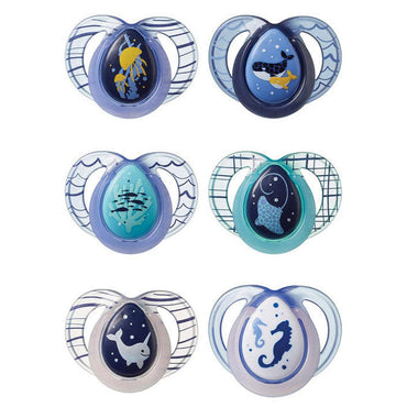 Tommee Tippee 433362 Set Of Closer to Nature Night Time Baby Pacifiers 2 Pcs / 33629 - Karout Online -Karout Online Shopping In lebanon - Karout Express Delivery