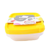 Bager Square Storage Container Set 990ml ( 3 Pcs) - Karout Online -Karout Online Shopping In lebanon - Karout Express Delivery