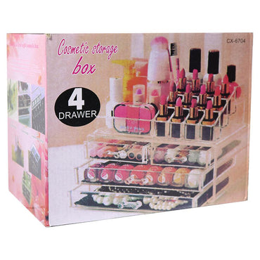 Cosmetic Storage Box 4 Drawer - Karout Online -Karout Online Shopping In lebanon - Karout Express Delivery