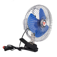 Shop Online 8 Inch 12V Car Oscillating Fan Vehicle Auto Car Fan with Clip Cigarette Lighter Plug - Karout Online Shopping In lebanon