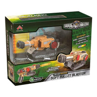 HAND PULL ALLOY TANK TRANSFORM SOFT SHOOTING GUN.