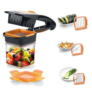 Nicer Dicer Quick Genius, 7 Pieces, Stainless Steel - Karout Online -Karout Online Shopping In lebanon - Karout Express Delivery