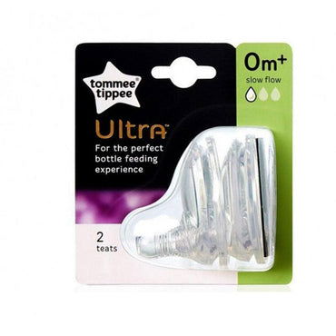 Tommee Tippee Ultra Slow Flow Teats (2 Pcs) - Karout Online -Karout Online Shopping In lebanon - Karout Express Delivery