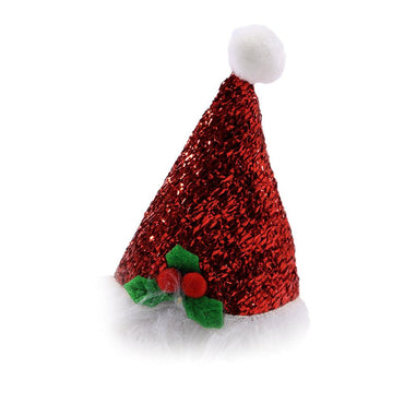 Christmas Santa Hat Hair Clip - Karout Online -Karout Online Shopping In lebanon - Karout Express Delivery