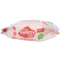 Kweety Baby Wet Wipes 120 Pcs - Karout Online -Karout Online Shopping In lebanon - Karout Express Delivery