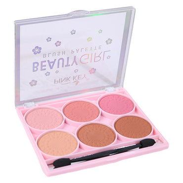 Pink Key Beauty Girl Blush Palette - Karout Online -Karout Online Shopping In lebanon - Karout Express Delivery