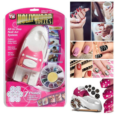 Hollywood Nails All in One Nail Art System - Karout Online -Karout Online Shopping In lebanon - Karout Express Delivery