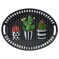 Kitchen Plastic Serving Tray - Black - Karout Online -Karout Online Shopping In lebanon - Karout Express Delivery