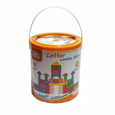 Wooden Blocks 40 Pcs - Karout Online -Karout Online Shopping In lebanon - Karout Express Delivery