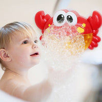 Cute Crab Bubble Machine Automatic Blowing Bubble With Music Baby Bath Funny / 860005
