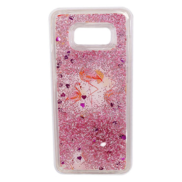 Phone Cover For Samsung S8 Plus (Flamingo Glittered Water) / AE-25 - Karout Online -Karout Online Shopping In lebanon - Karout Express Delivery