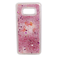 Phone Cover For Samsung S8 Plus (Flamingo Glittered Water) / AE-25 - Karout Online -Karout Online Shopping In lebanon - Karout Express Delivery