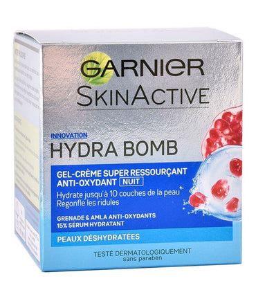 Garnier Skin Active Innovative Hydra Bomb Anti-Oxidant Gel Night Cream 50ml - Karout Online -Karout Online Shopping In lebanon - Karout Express Delivery