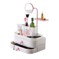Cosmetic Organizer With Mirror - Karout Online -Karout Online Shopping In lebanon - Karout Express Delivery
