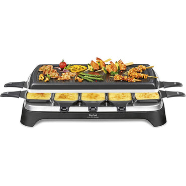 Tefal Raclette Pierrade 3 in 1 Black Stainless Steel 1350W 10 People / RE45A812