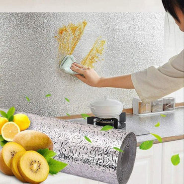 Aluminum Foil Kitchen Stickers Roll - Karout Online -Karout Online Shopping In lebanon - Karout Express Delivery