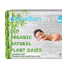 PureBorn Banana Leaf Diapers New Born Up To 4.5 Kg 34 Pcs - Karout Online -Karout Online Shopping In lebanon - Karout Express Delivery