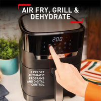 Tefal Easy Fry Precision 2 in 1 Digital Air Fryer & Grill 4.2L 8 Programs inc Dehydrator Black/ EY505827