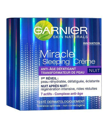 Garnier SkinActive Miracle Anti-Fatigue Sleeping Cream 50ml - Karout Online -Karout Online Shopping In lebanon - Karout Express Delivery