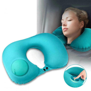 Travel Neck Pillow Inflatable & Foldable / RH34 - Karout Online -Karout Online Shopping In lebanon - Karout Express Delivery