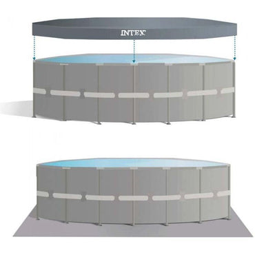 Intex Ultra XTR Frame Round Pool 488 cm x 122H cm - Karout Online -Karout Online Shopping In lebanon - Karout Express Delivery