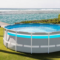 (NET)Intex Round Prism Frame Clearview Pool 4.88 x 1.22m