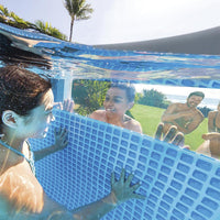 (NET)Intex Round Prism Frame Clearview Pool 4.88 x 1.22m