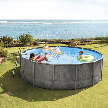(NET)Intex Round Grey Baltic swimming pool 4.57 x 1.22 m