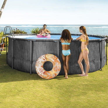 (NET)Intex Round Grey Baltic swimming pool 4.57 x 1.22 m