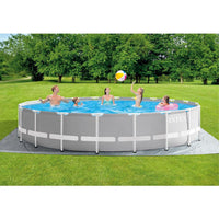 Intex Round Prism Frame Pool with Filter Pump 610 x 132 cm - Karout Online -Karout Online Shopping In lebanon - Karout Express Delivery