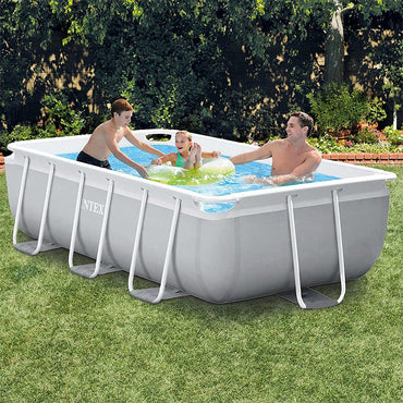 Intex 26784NP - Rectangular prism frame intex pool 300x175x80 cm with filter - Karout Online -Karout Online Shopping In lebanon - Karout Express Delivery