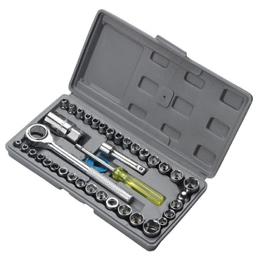 Aiwa 40 Pcs Combination Socket Wrench Set Home & Kitchen